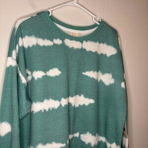 SWEET TREASURES NEW Tie Dye Sweatshirt Womans S (4-6) Long Sleeve Round Neck